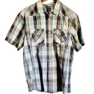 The North Face Plaid Button-Front Shirt Men’s XL | Like New